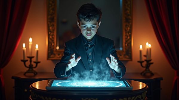Vivez la magie interactive avec un magicien digital
